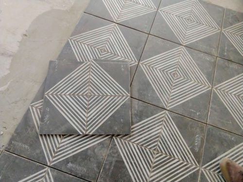 Art deco style tiles for the lounge