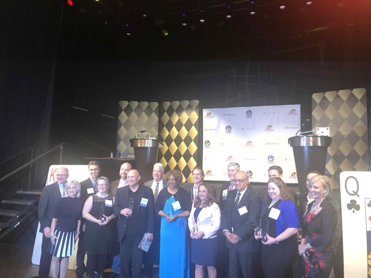 Winners of the 2019 Maryland Cybersecurity Awards.