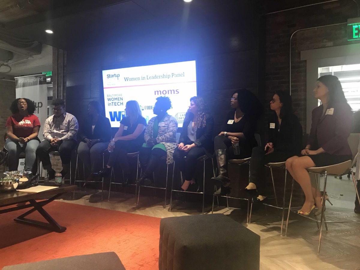 Leaders of Baltimore’s women in tech groups at Spark Baltimore.