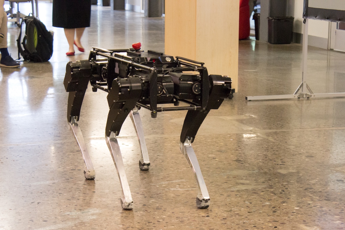 Ghost Robotics’ four-legged robot at Pennovation.