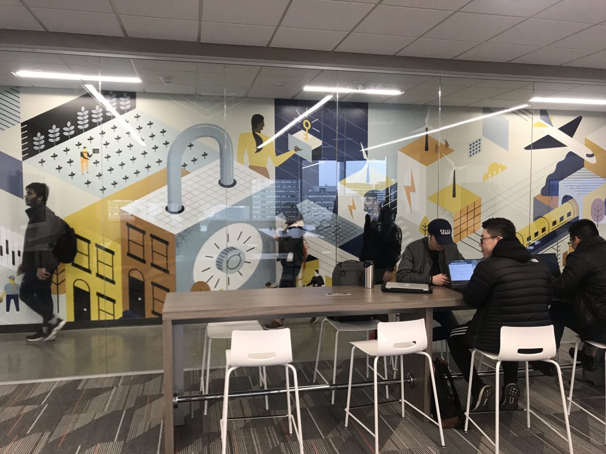 A mural at Drexel's College of Computing & Informatics (Courtesy photo)