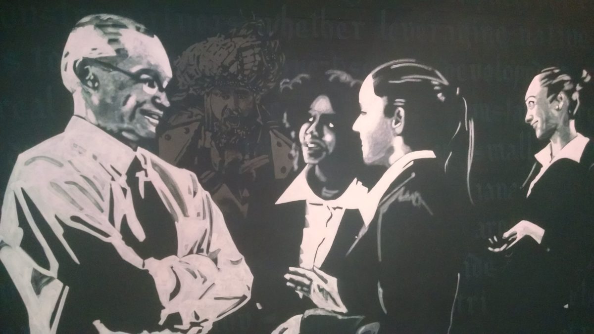 A mural in Health Union's event space. 