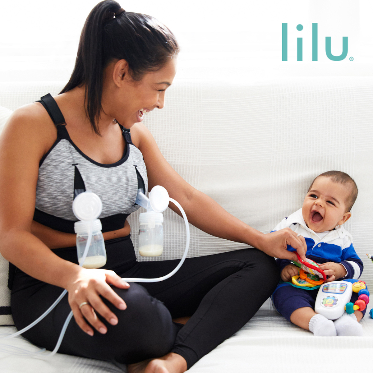 Lilu is a pumping bra that promises more breast milk in less time