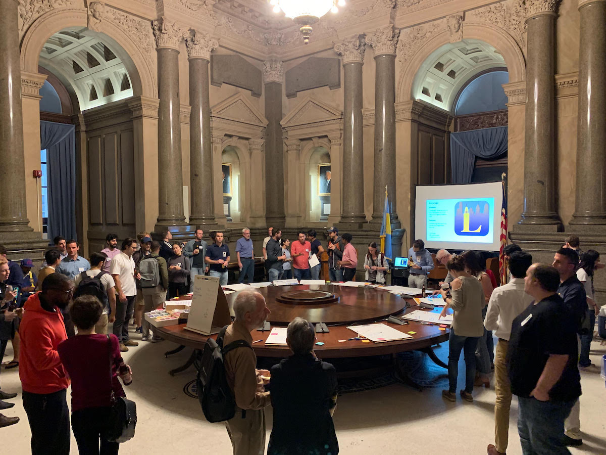Code for Philly Launchpad 2019: Phundamentals kickoff at City Hall.