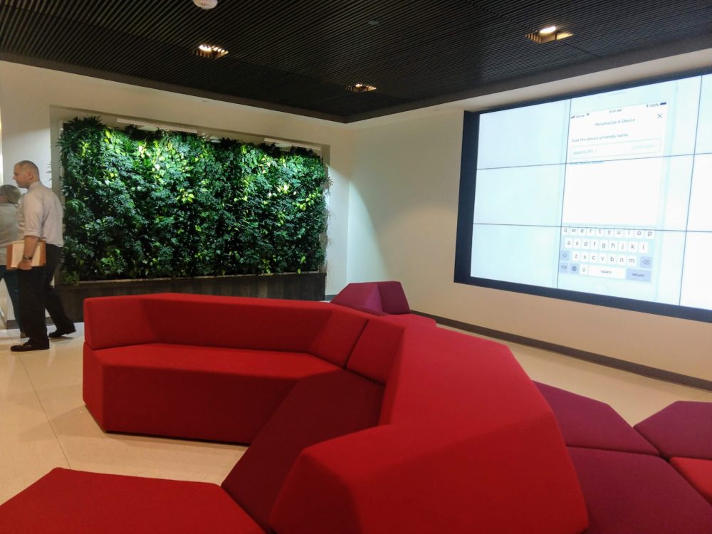 Living wall at Comcast