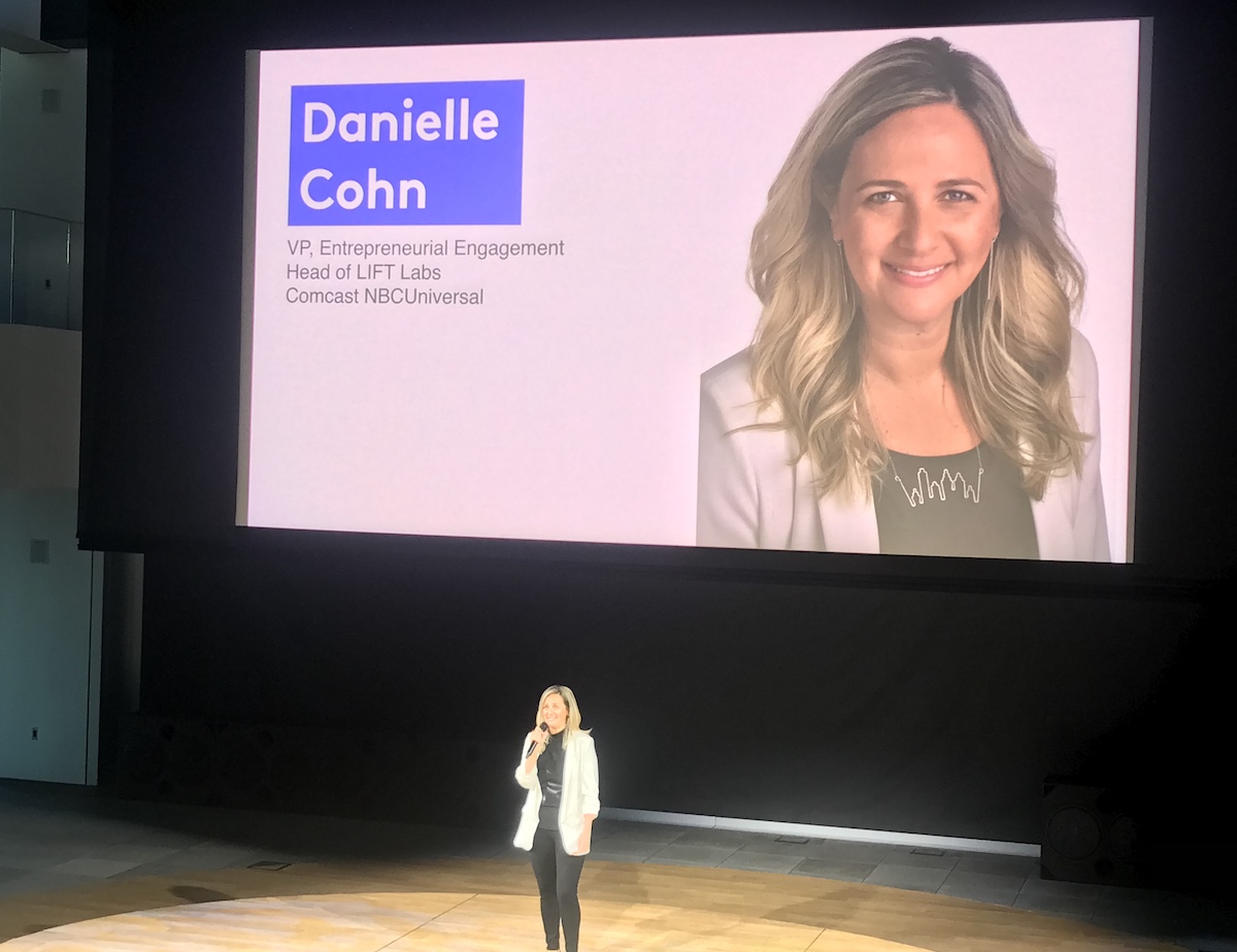 Danielle Cohn speaks at LIFT Labs’ 2019 Demo Day.