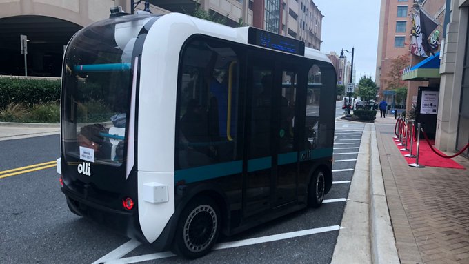 Olli, the self-driving, 3D-printed shuttle. 