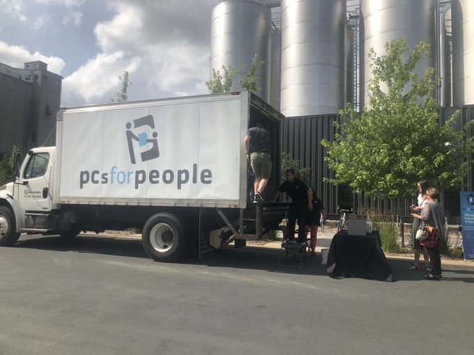 The PCs for People truck is coming to Baltimore.