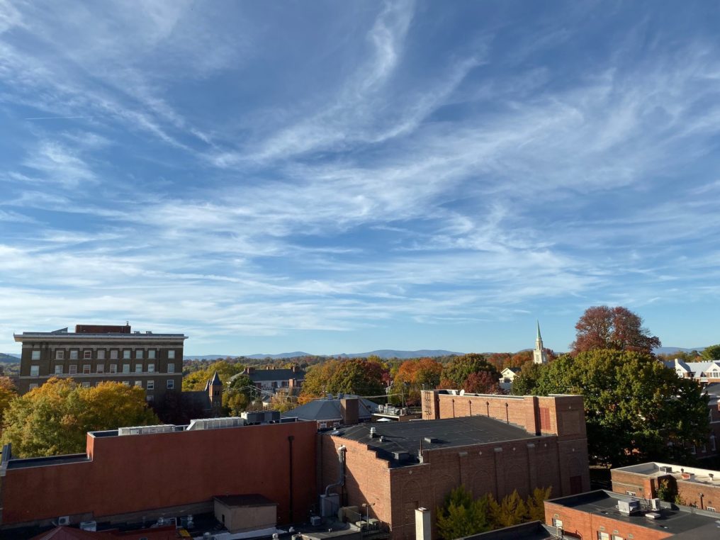 A view of Charlottesville, Virginia, from WillowTree’s office. 