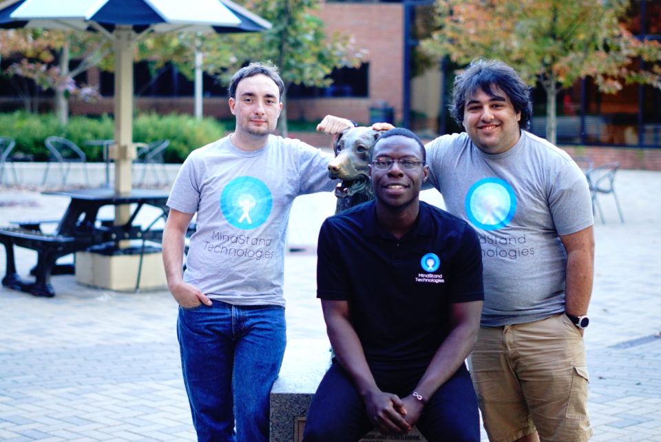 MindStand Technologies cofounders (L to R) Nikita Wootten, Michael Ogunsanya and Eric Solender.
