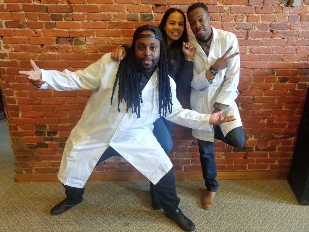 (L-R) Malcolm Coley, Tamara Varella and Newdy Felton