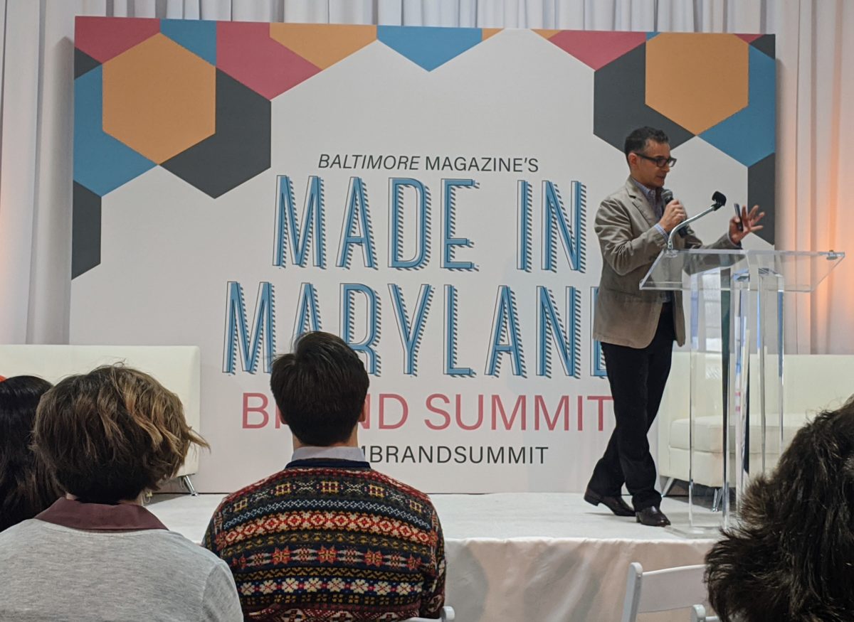 Greg Cangialosi kicks off the Made in Maryland Brand Summit (Photo by Sean Sutherland)