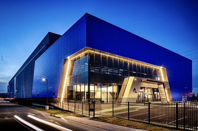 Part of Aligned Energy’s data center campus in Ashburn, around the time of its 2020 expansion. 