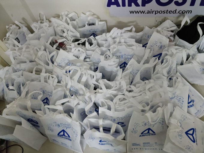 Airposted packages.