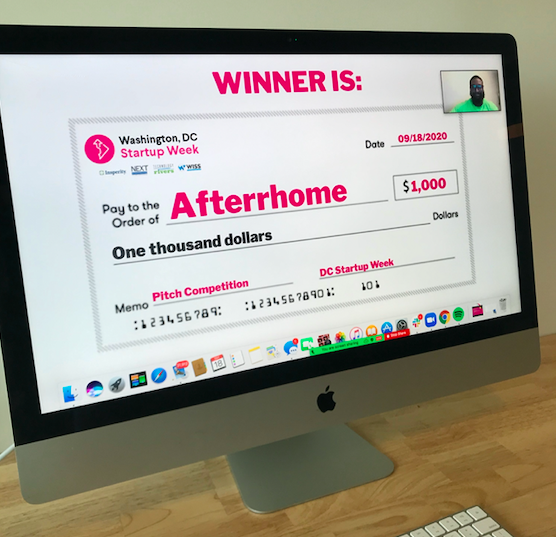 AfterrHome claimed the top prize at DC Startup Week's 2020 pitch