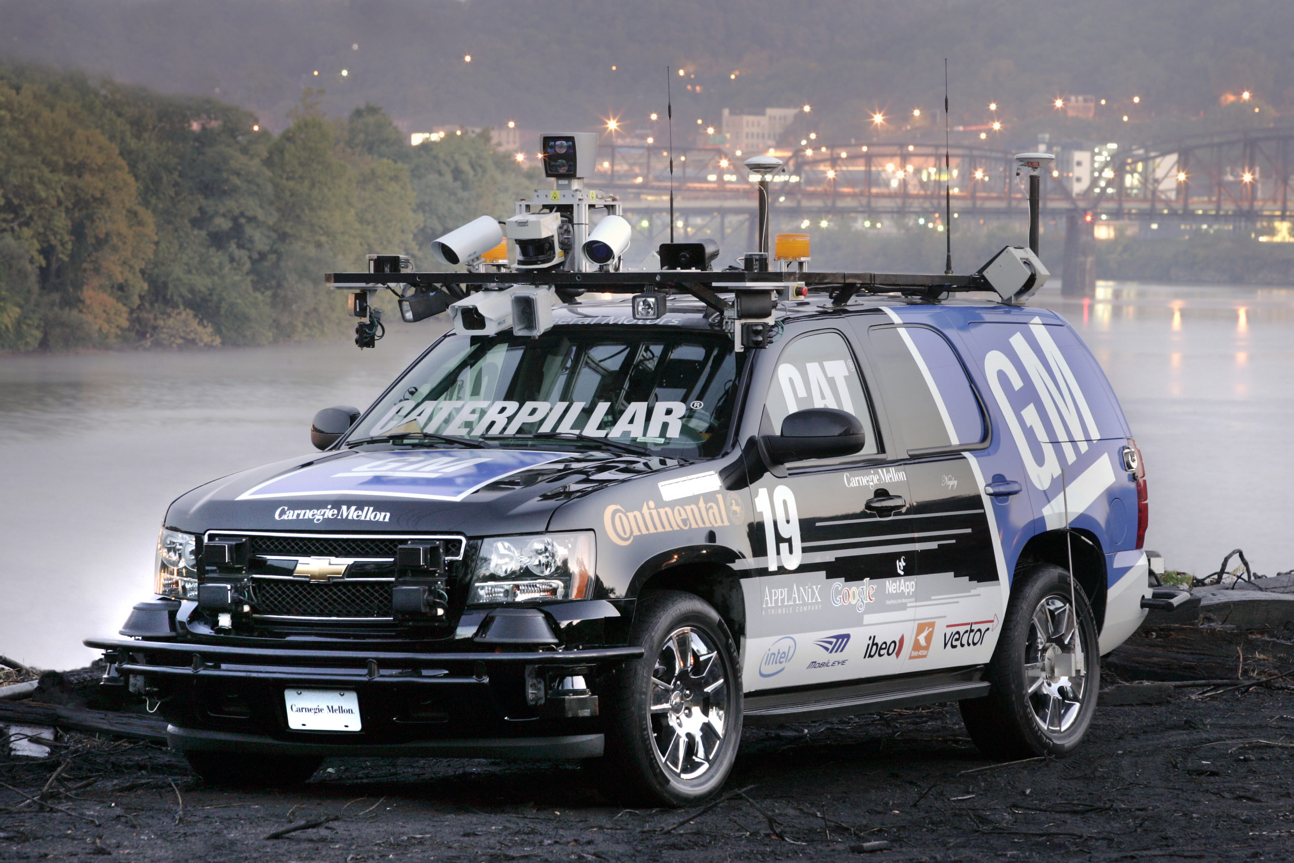 Carnegie Mellon's self-driving SUV, Boss, in 2007. (Photo by Jason Cohn for General Motors)