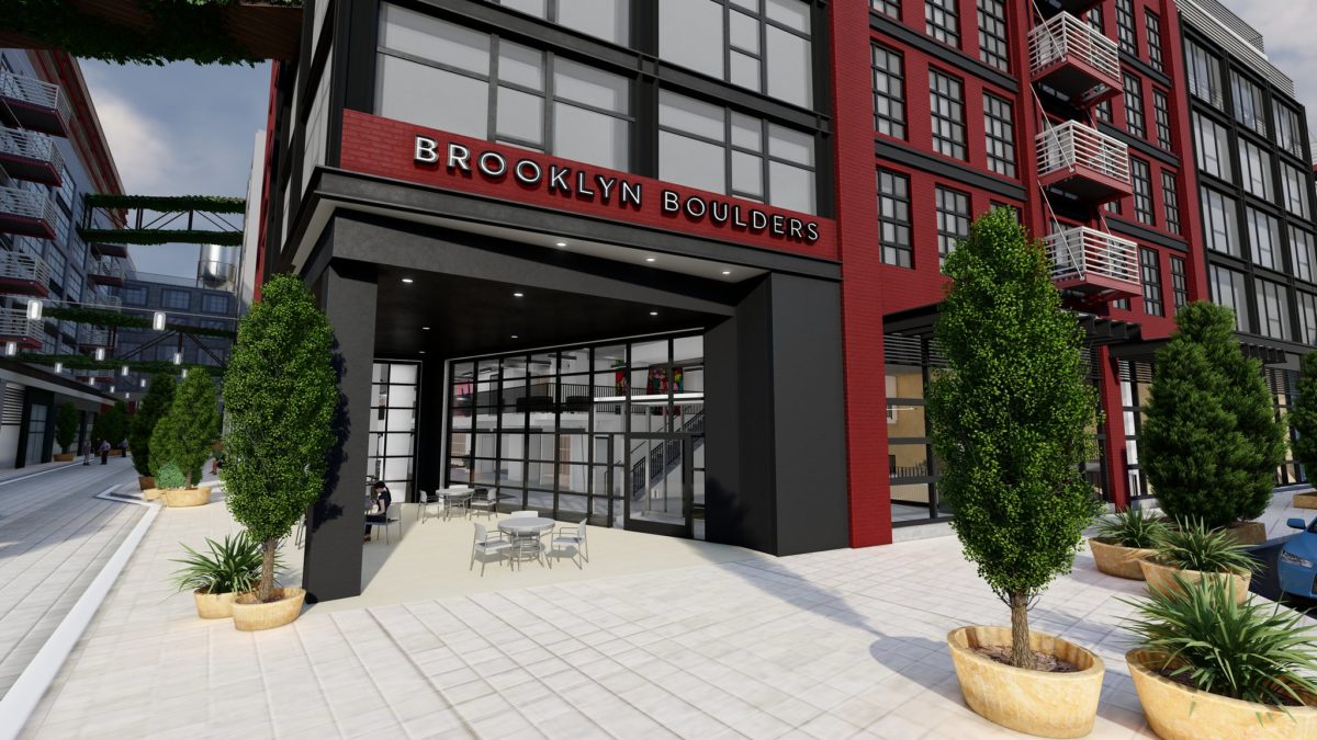 A rendering of the new Brooklyn Boulders location in DC. 