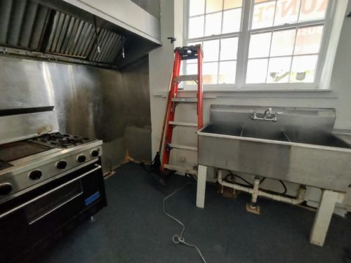 The kitchen at the Launchpad