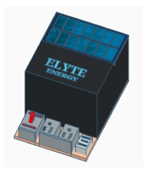 A rendering of the Elyte Energy prototype
