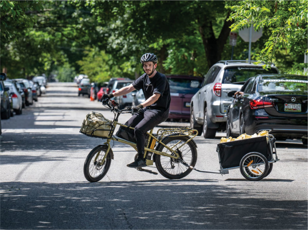 The Rounds delivers household staples via e-bike in sustainable packaging. 