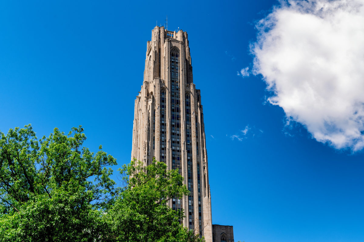 The Cathedral of Learning at the University of Pittsburgh.