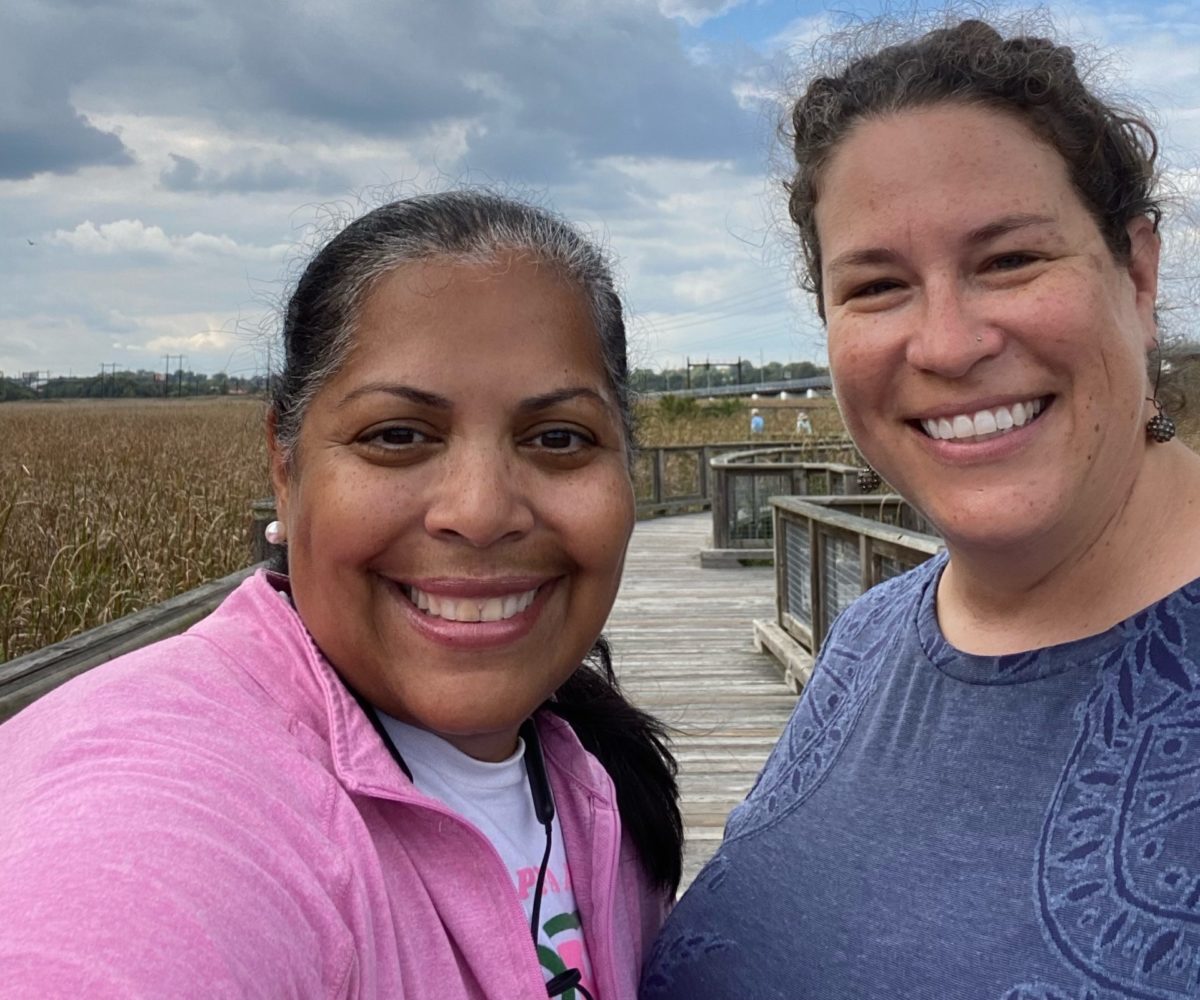 Donna May and Rose Breyla on one of their wellness walks