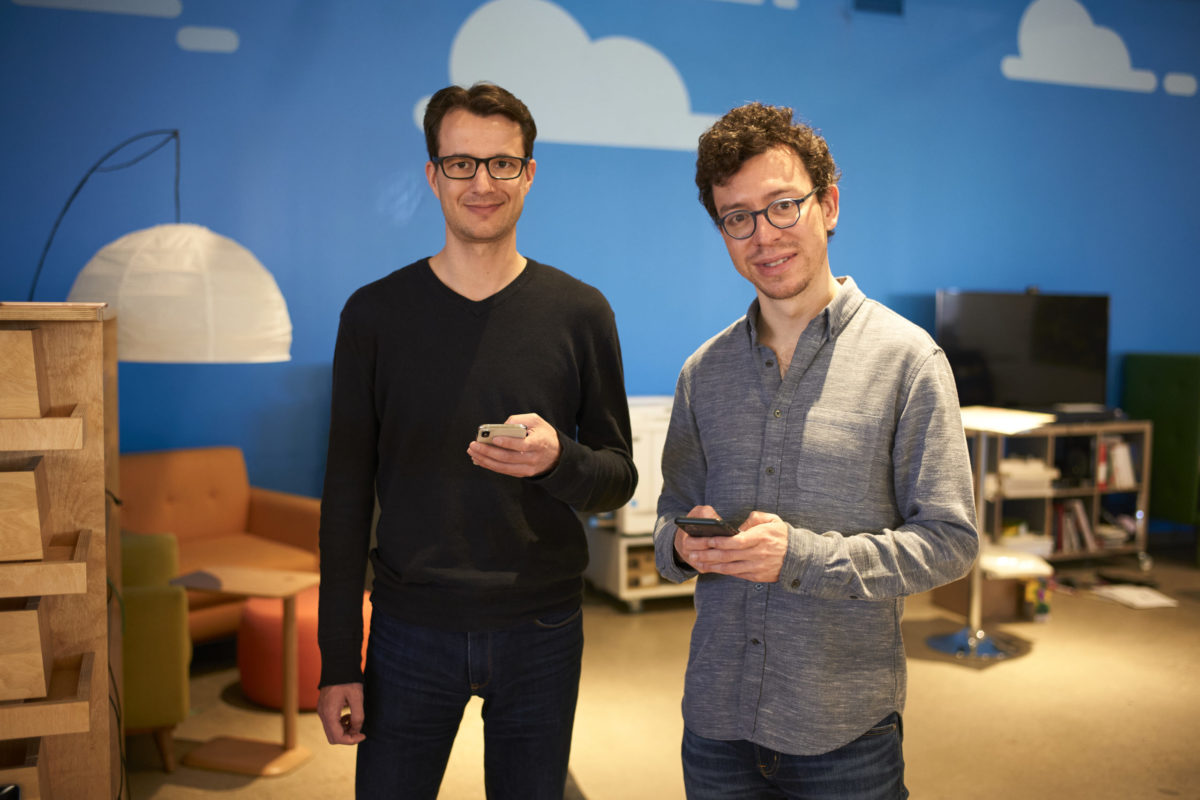 Severin Hacker and Luis von Ahn, cofounders of Duolingo.