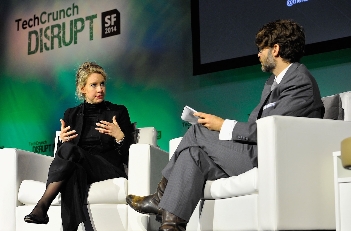 Theranos CEO and founder Elizabeth Holmes at TechCrunch Disrupt 2014.