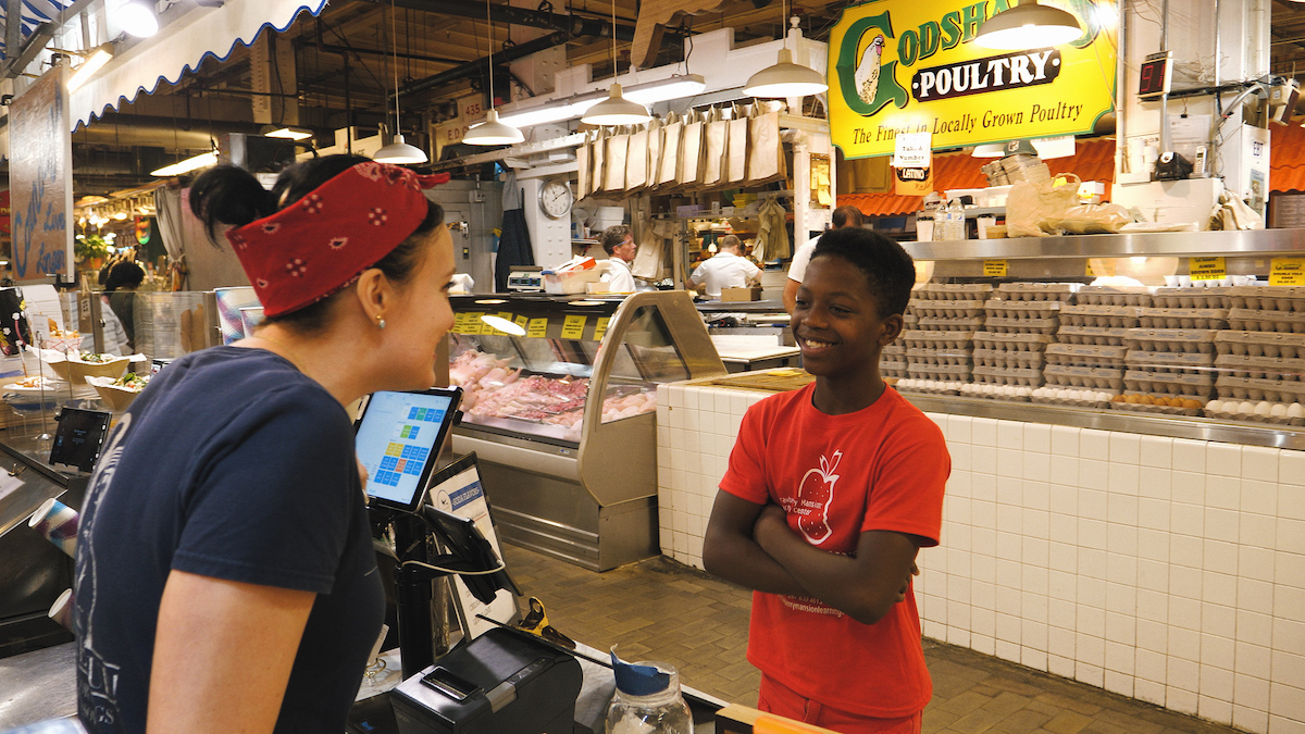 Hungry Education, which uses STEM learning to talk about the “future of food,” with past programming at Reading Terminal Market.