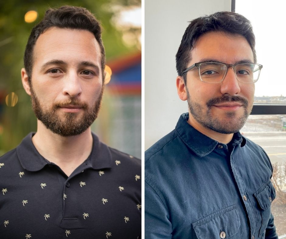 Latinos in Tech cofounders Ben Juarez (L) and Carlos Vasquez.