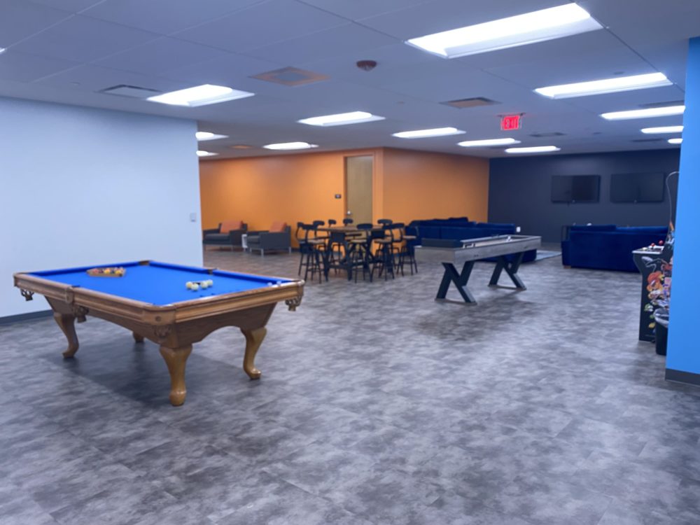 Infinite Blue HQ -- game room