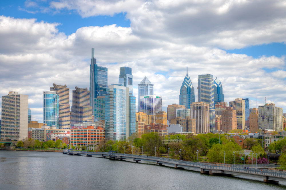Philadelphia’s skyline, as seen from University City.