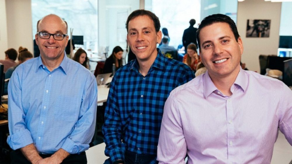 (L to R) Axios cofounders Mike Allen, Jim VandeHei and Roy Schwartz. 