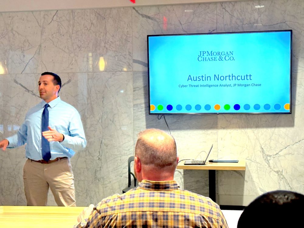 Austin Northcutt speaks at Tech Impact’s National Apprenticeship Week event.