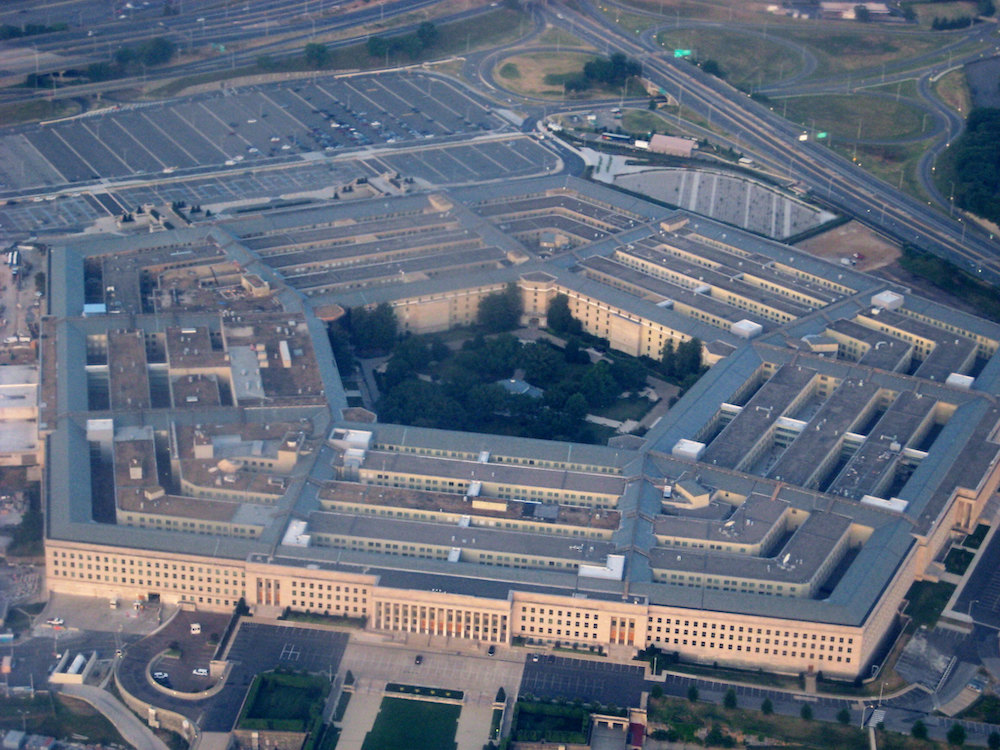 The Pentagon, the headquarters of the Department of Defense, in Arlington, Virginia.