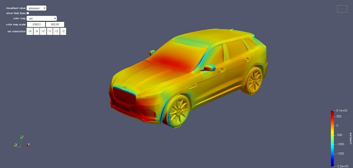 A 3D model image of a car.