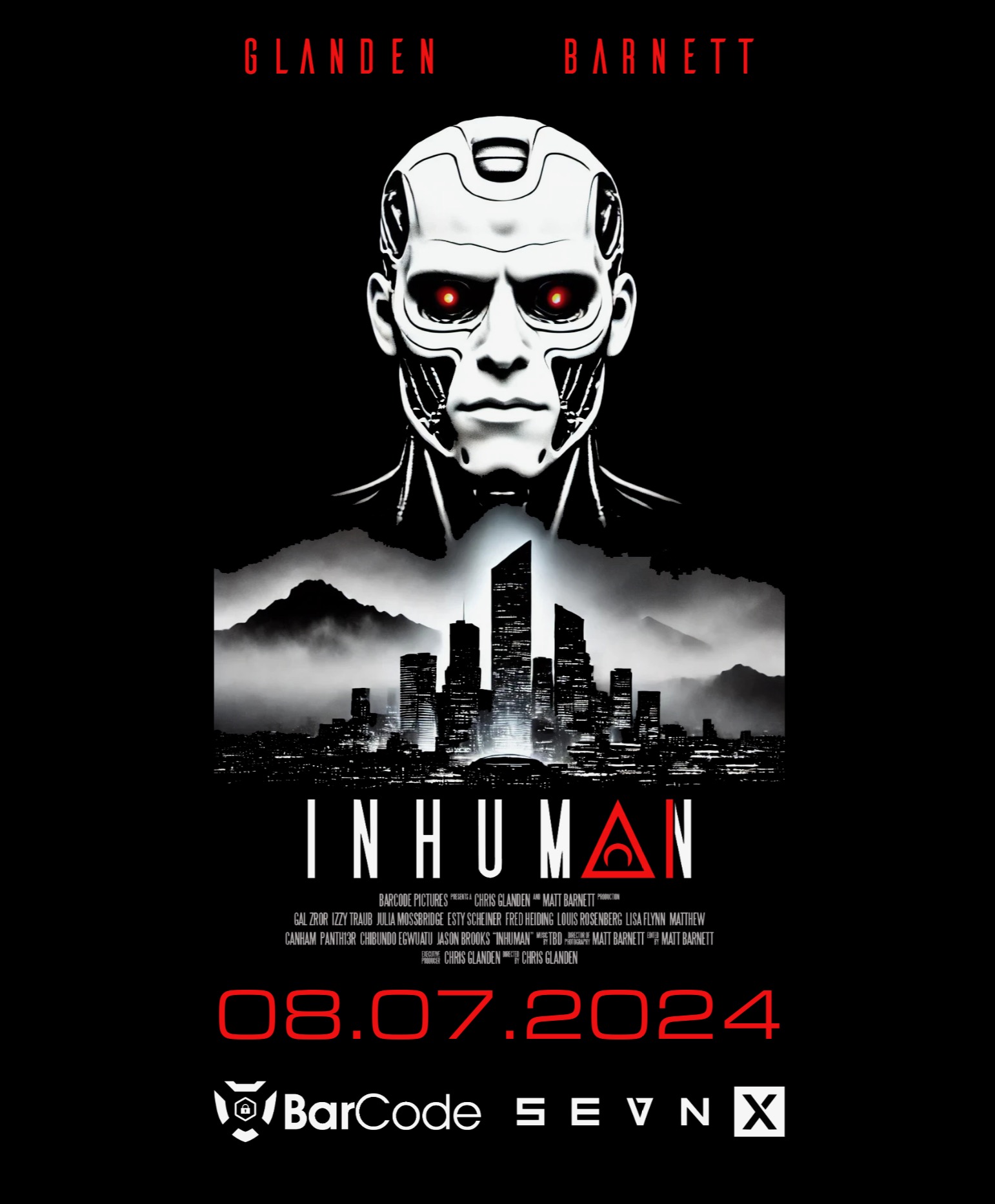 Movie poster for the documentary Inhuman